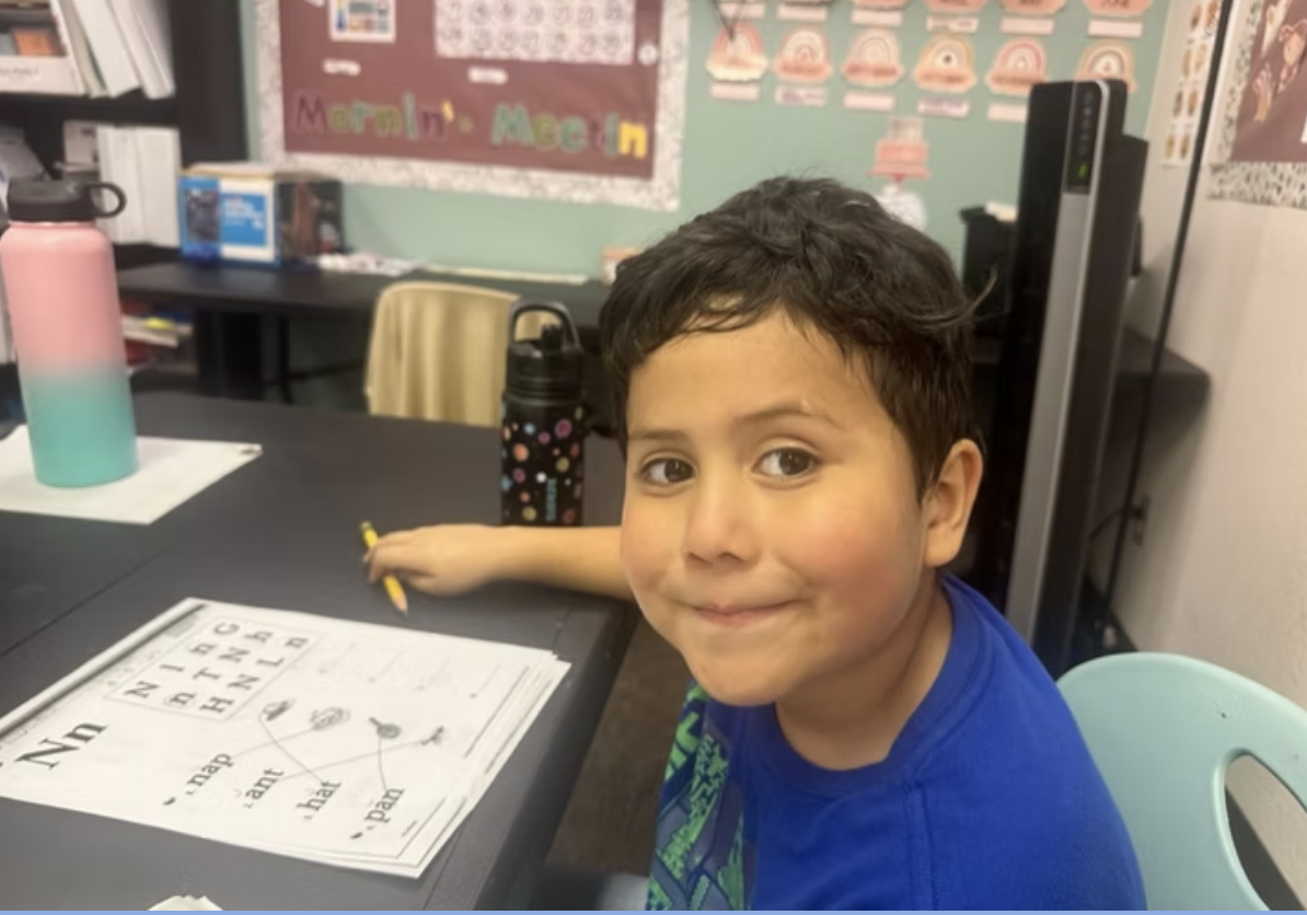 Kindergarten classroom at Christian Cottage Prep